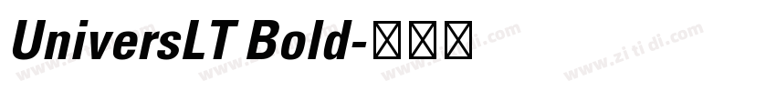 UniversLT Bold字体转换